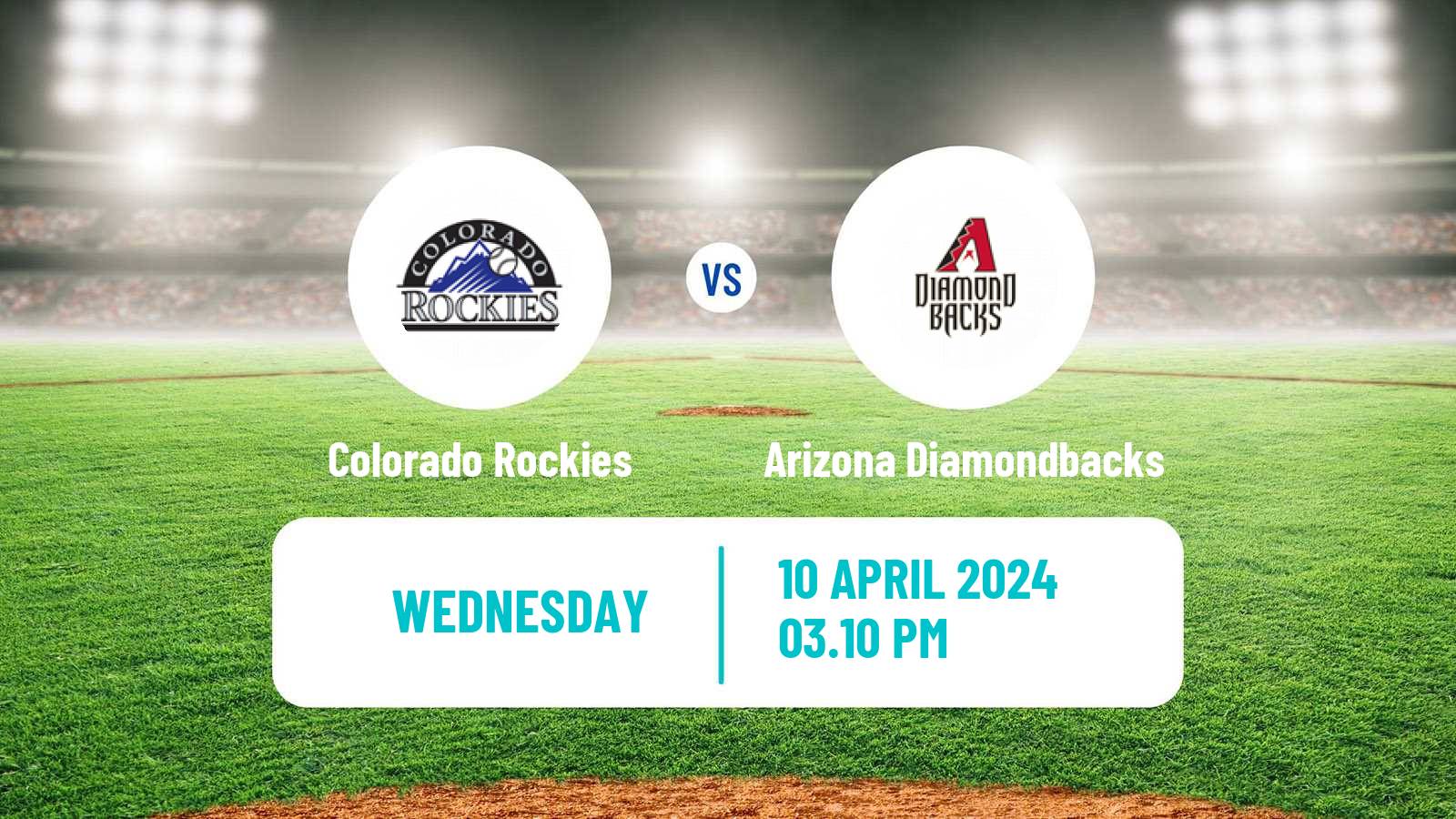 Baseball MLB Colorado Rockies - Arizona Diamondbacks