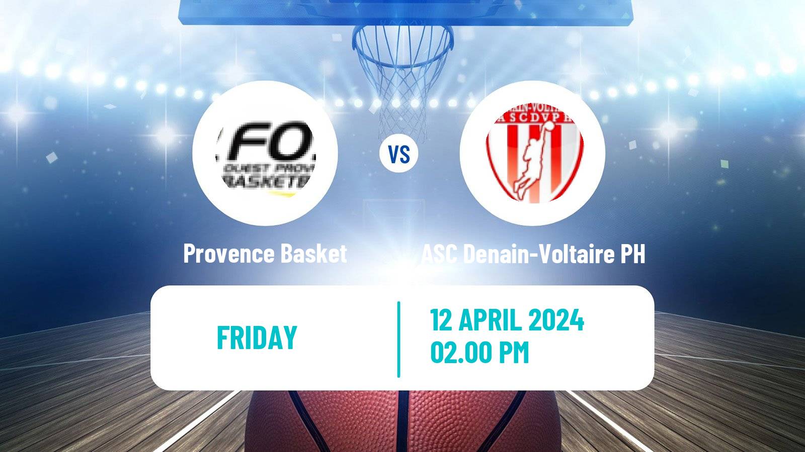 Basketball French LNB Pro B Provence Basket - ASC Denain-Voltaire PH