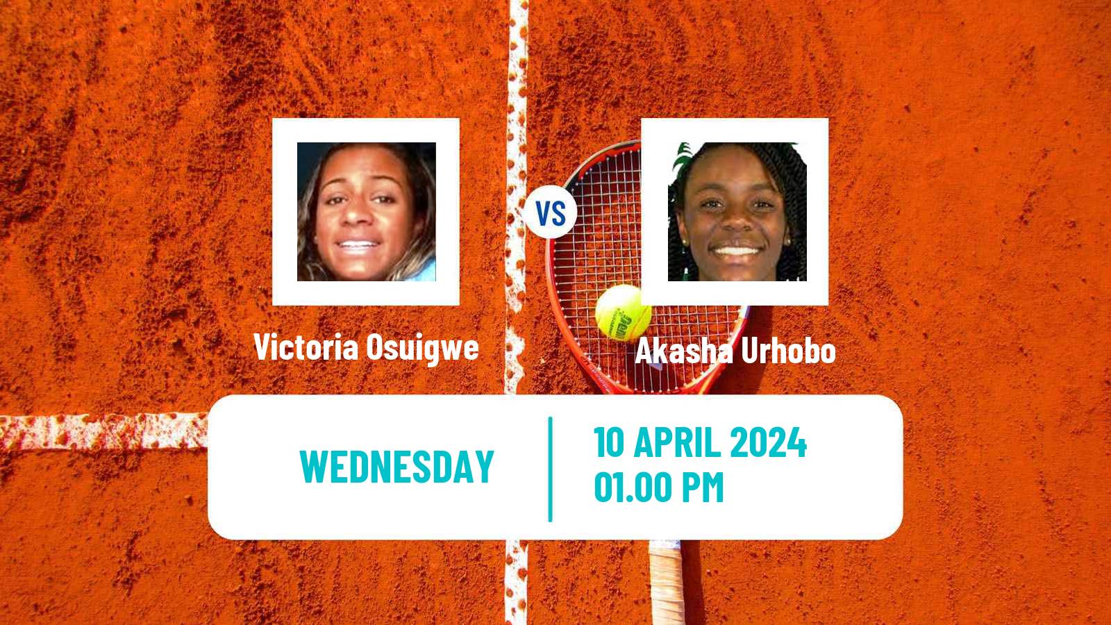 Tennis ITF W35 Boca Raton Fl Women Victoria Osuigwe - Akasha Urhobo