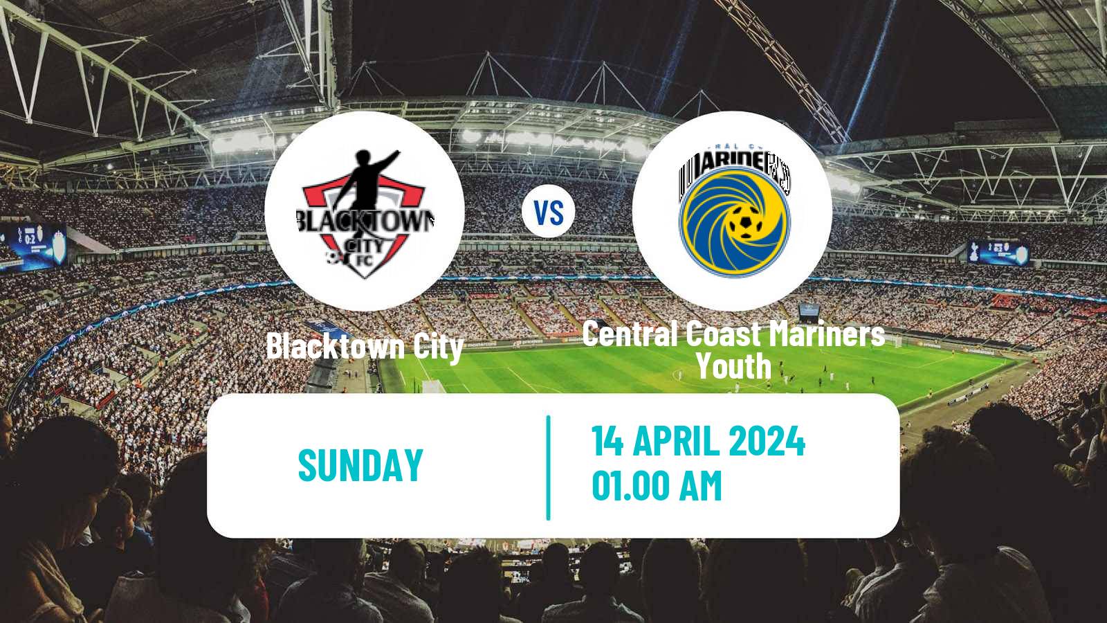 Soccer Australian NPL NSW Blacktown City - Central Coast Mariners Youth