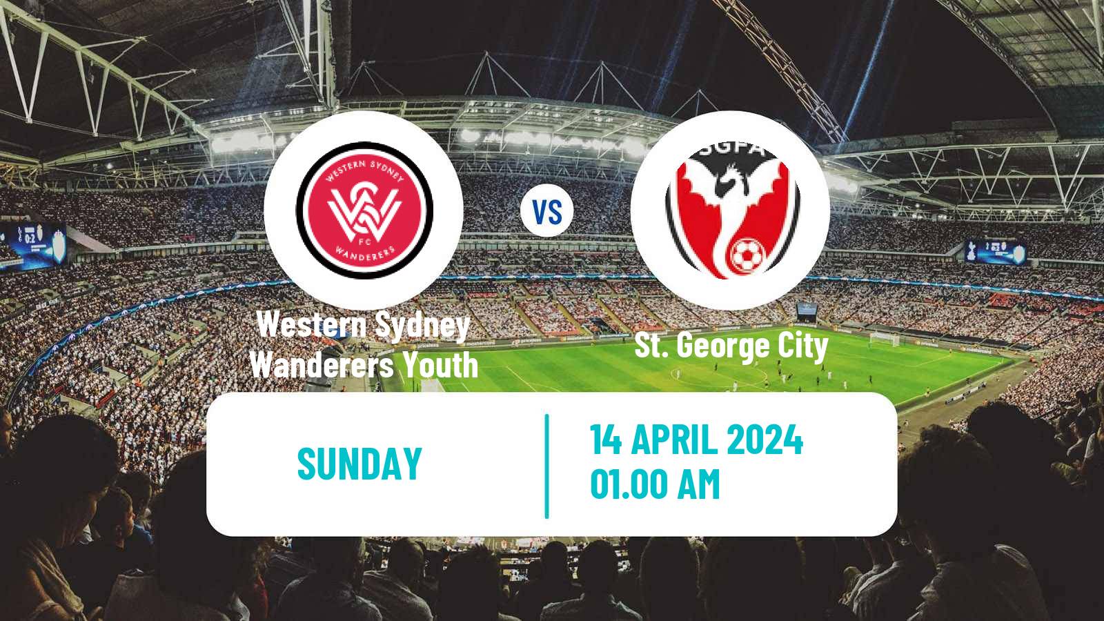 Soccer Australian NPL NSW Western Sydney Wanderers Youth - St. George City