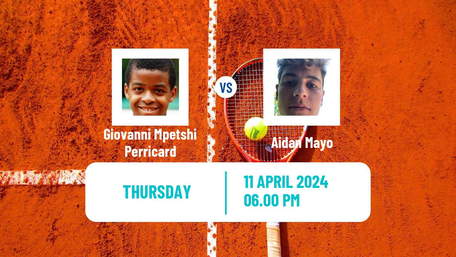 Tennis Morelos Challenger Men Giovanni Mpetshi Perricard - Aidan Mayo