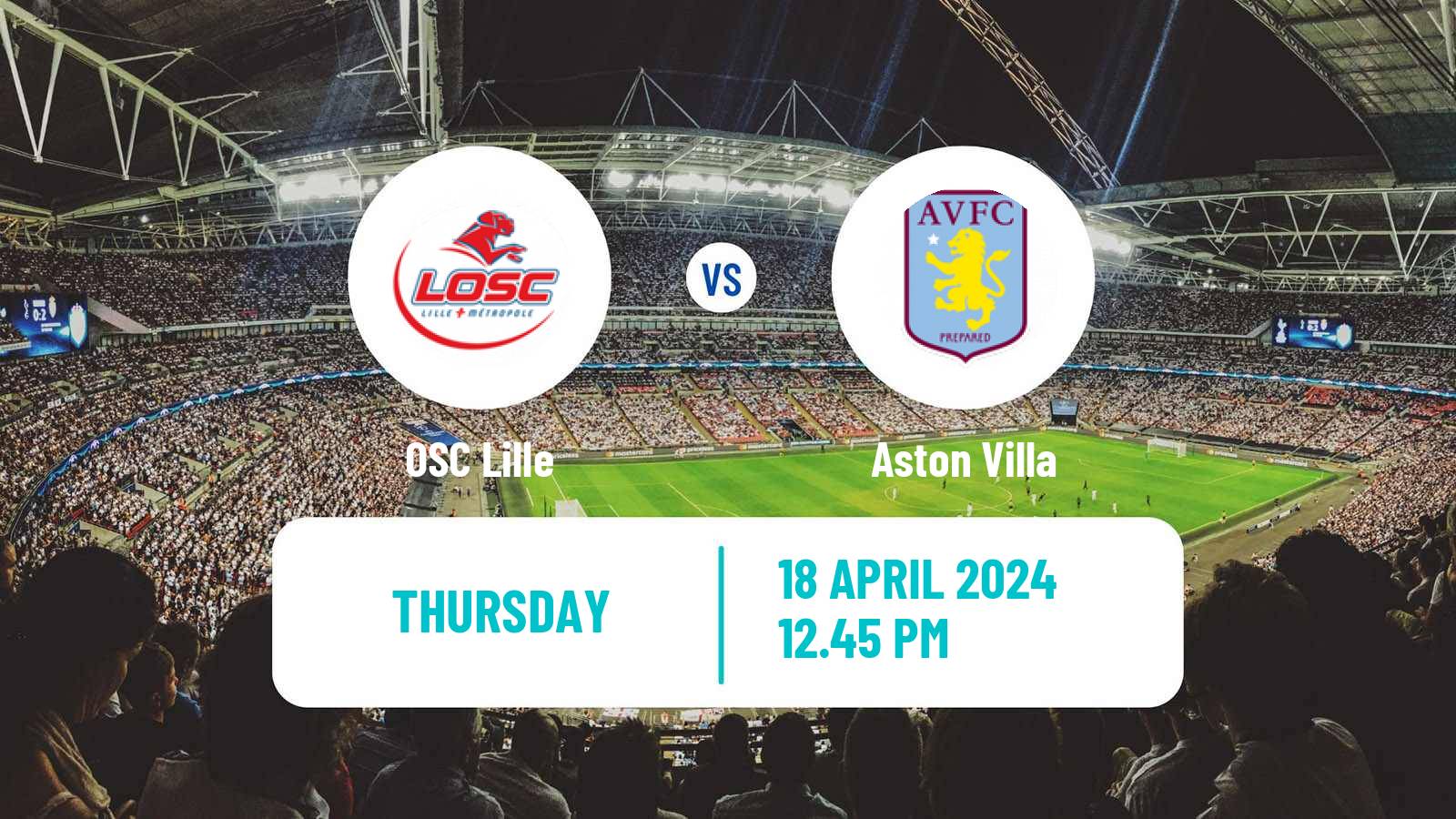 Soccer UEFA Europa Conference League Lille - Aston Villa