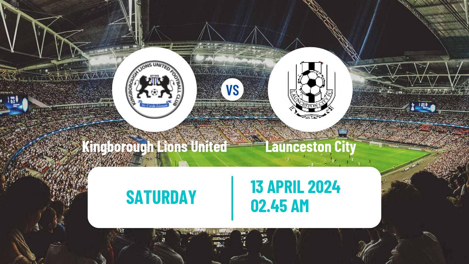Soccer Australian NPL Tasmania Kingborough Lions United - Launceston City