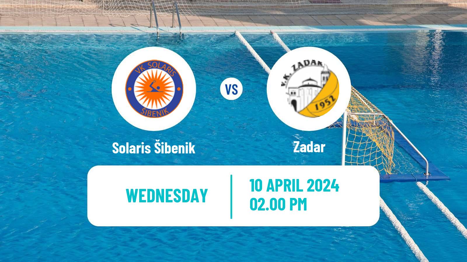 Water polo Croatian Water Polo Prva Liga Solaris Šibenik - Zadar