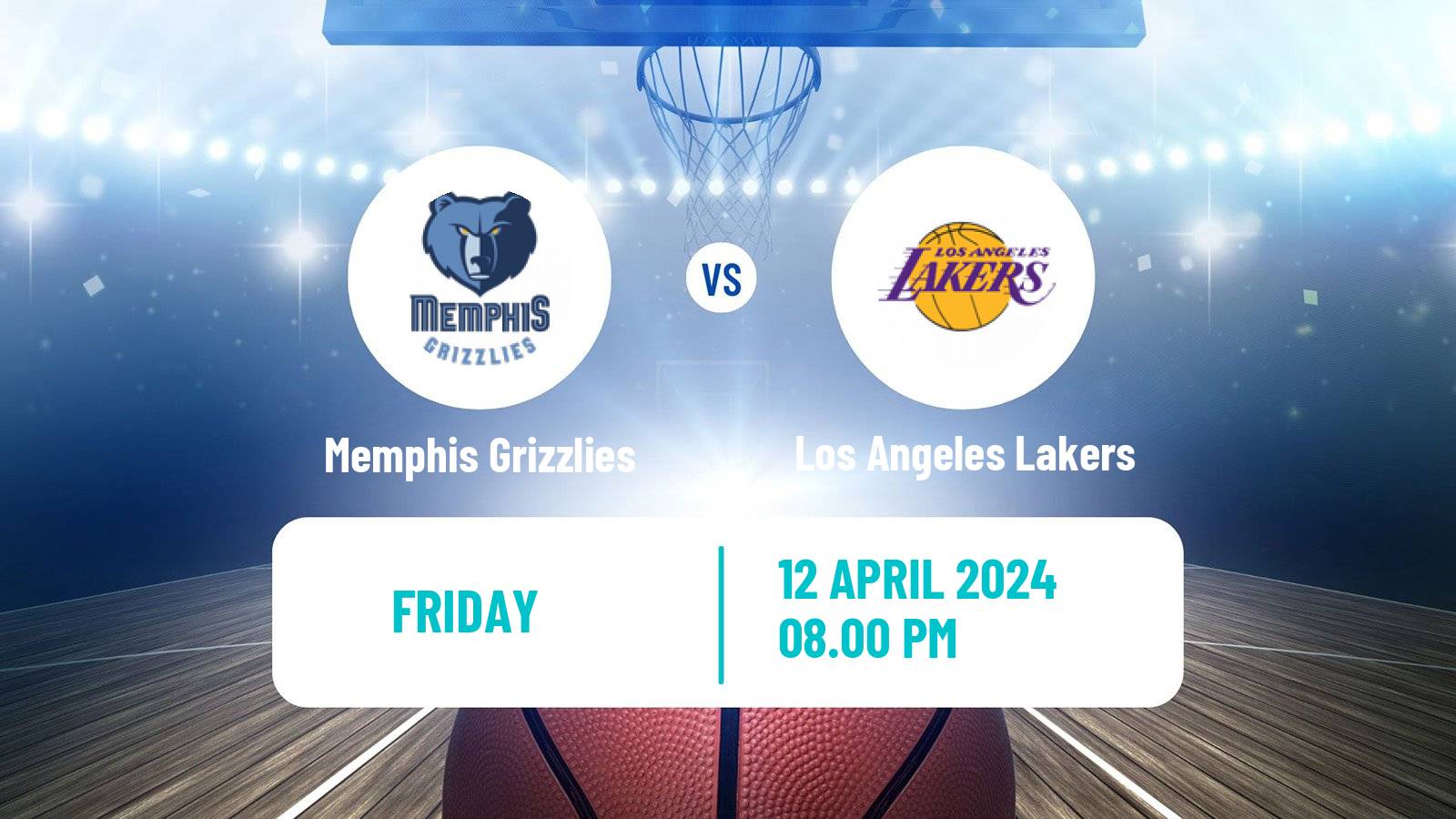 Basketball NBA Memphis Grizzlies - Los Angeles Lakers
