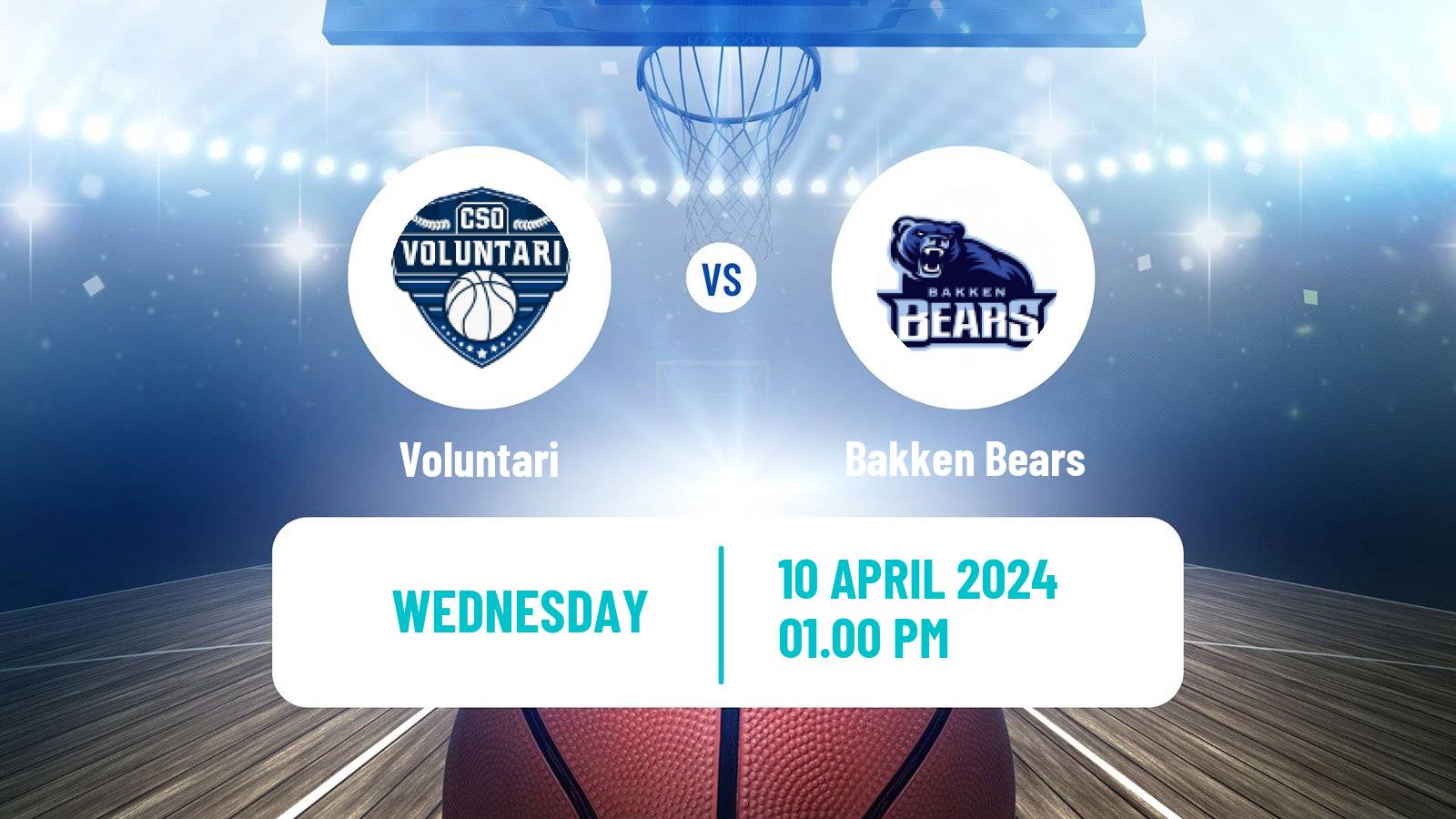 Basketball ENBL Voluntari - Bakken Bears