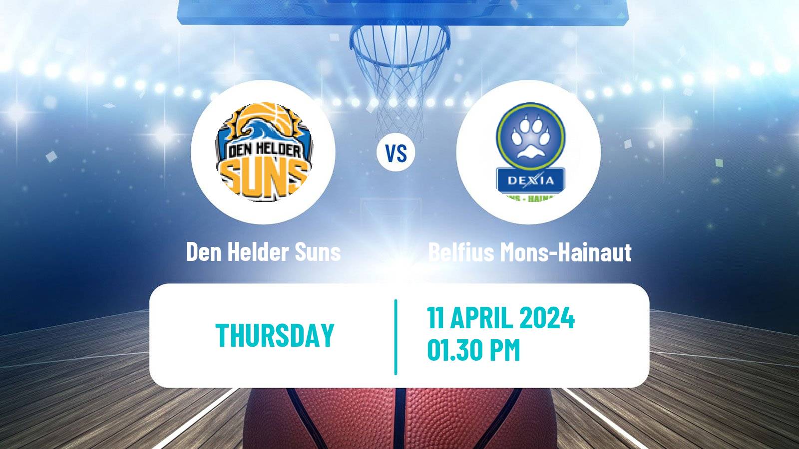 Basketball BNXT League Den Helder Suns - Belfius Mons-Hainaut