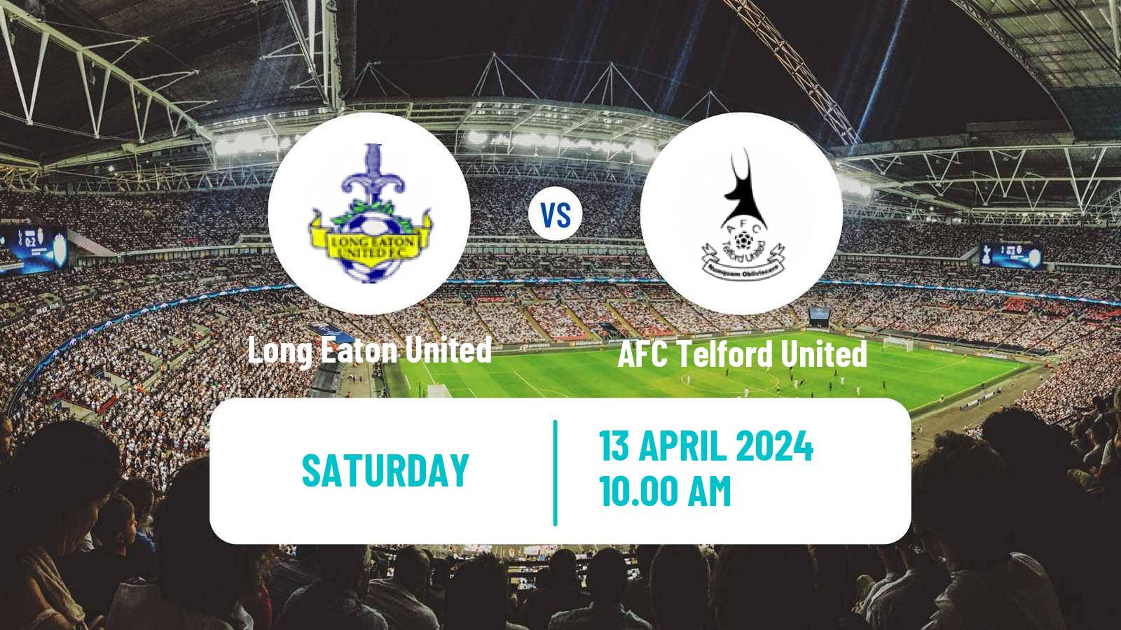 Soccer English Southern League Central Division Long Eaton United - AFC Telford United