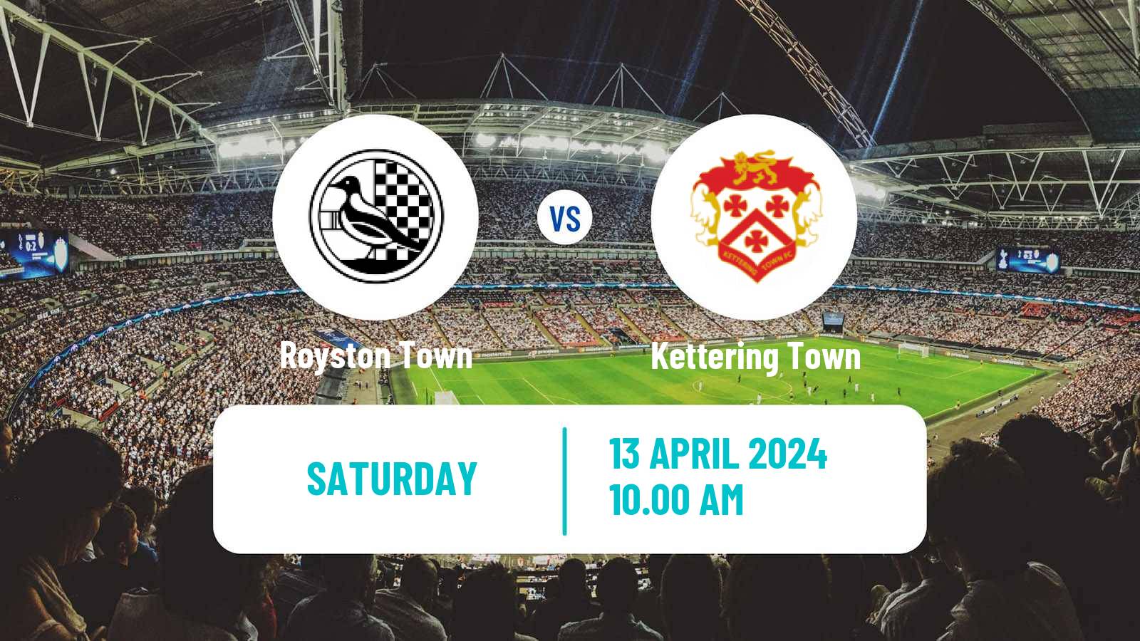 Soccer English Southern League Central Division Royston Town - Kettering Town