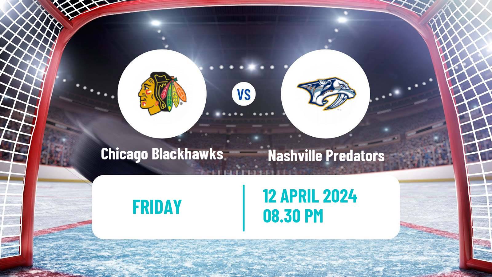 Hockey NHL Chicago Blackhawks - Nashville Predators