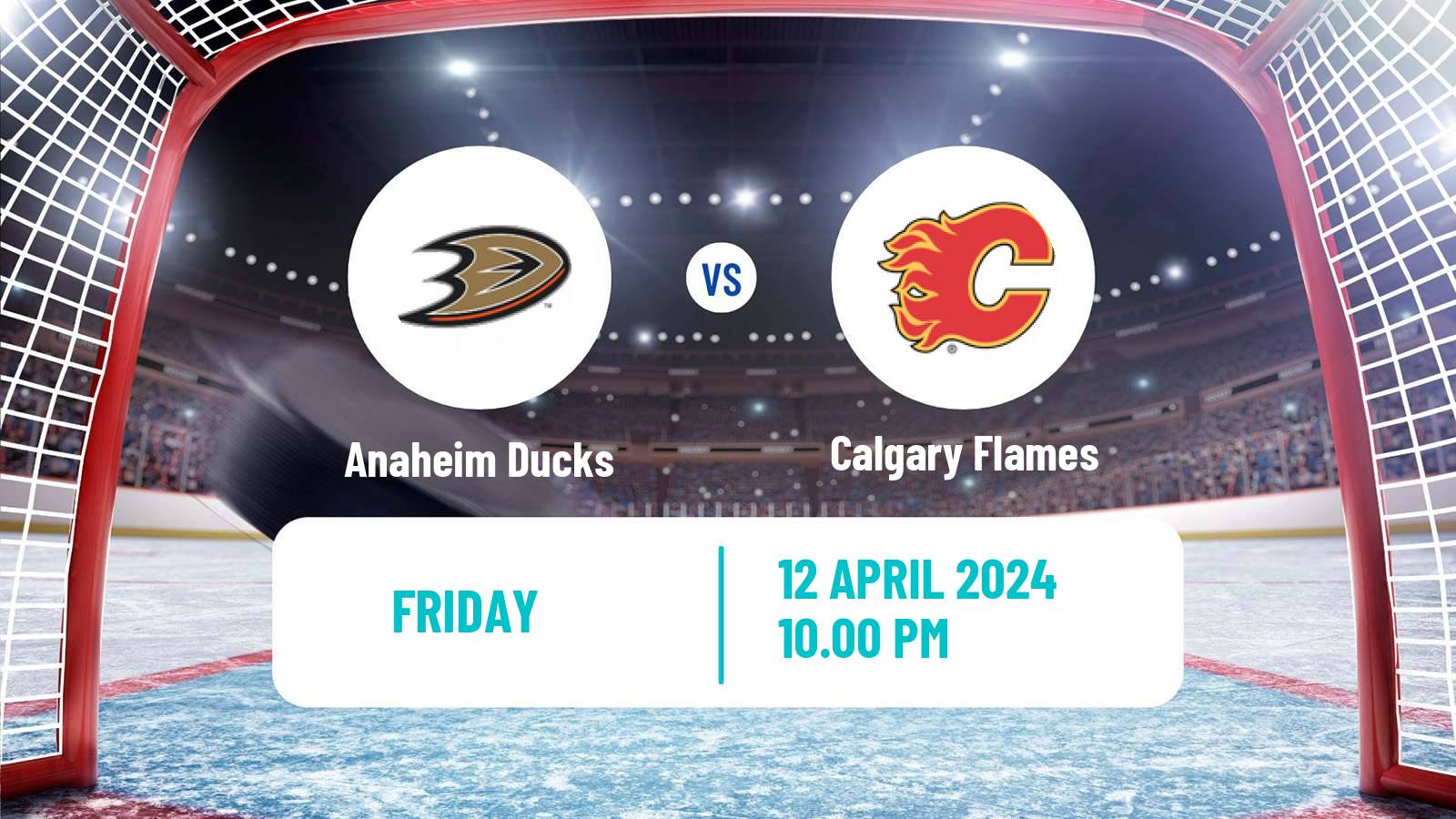 Hockey NHL Anaheim Ducks - Calgary Flames