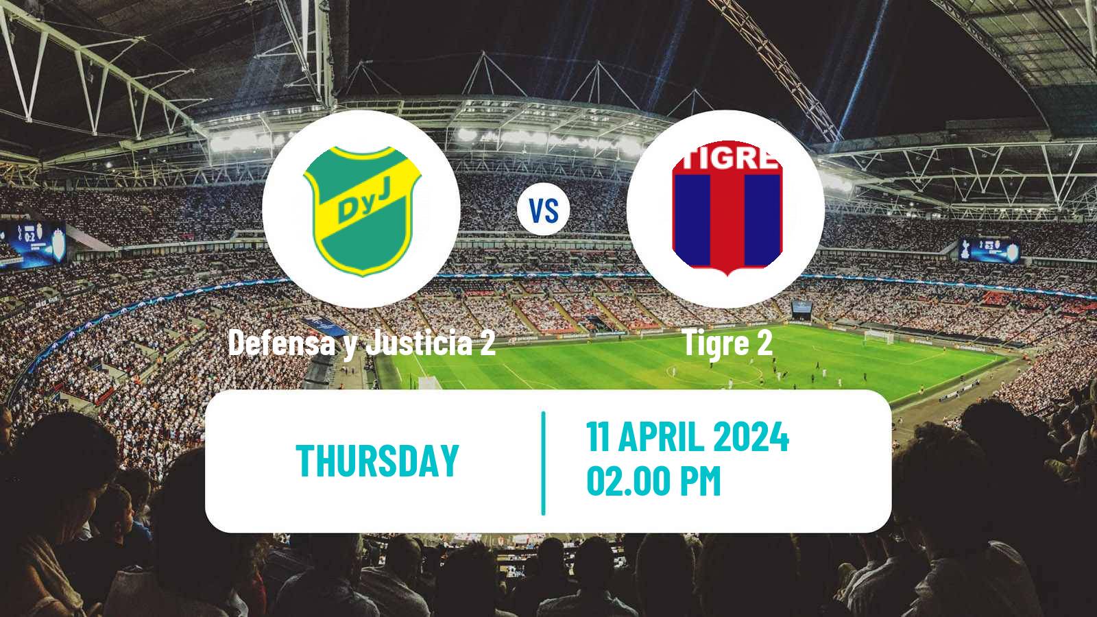Soccer Argentinian Reserve League Defensa y Justicia 2 - Tigre 2