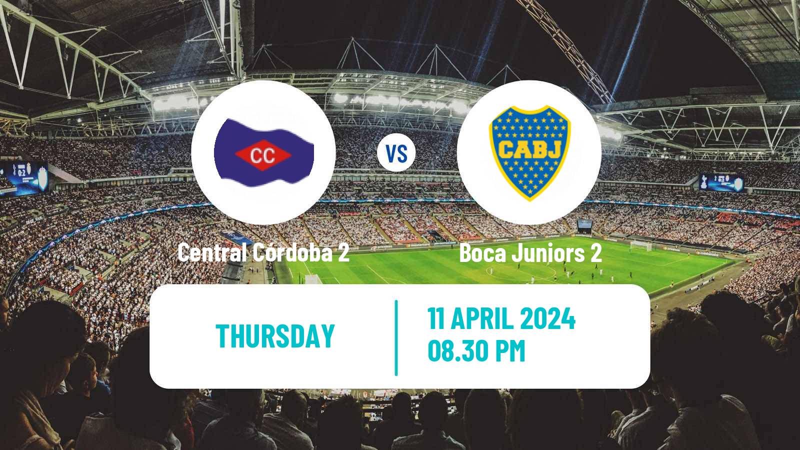 Soccer Argentinian Reserve League Central Córdoba 2 - Boca Juniors 2