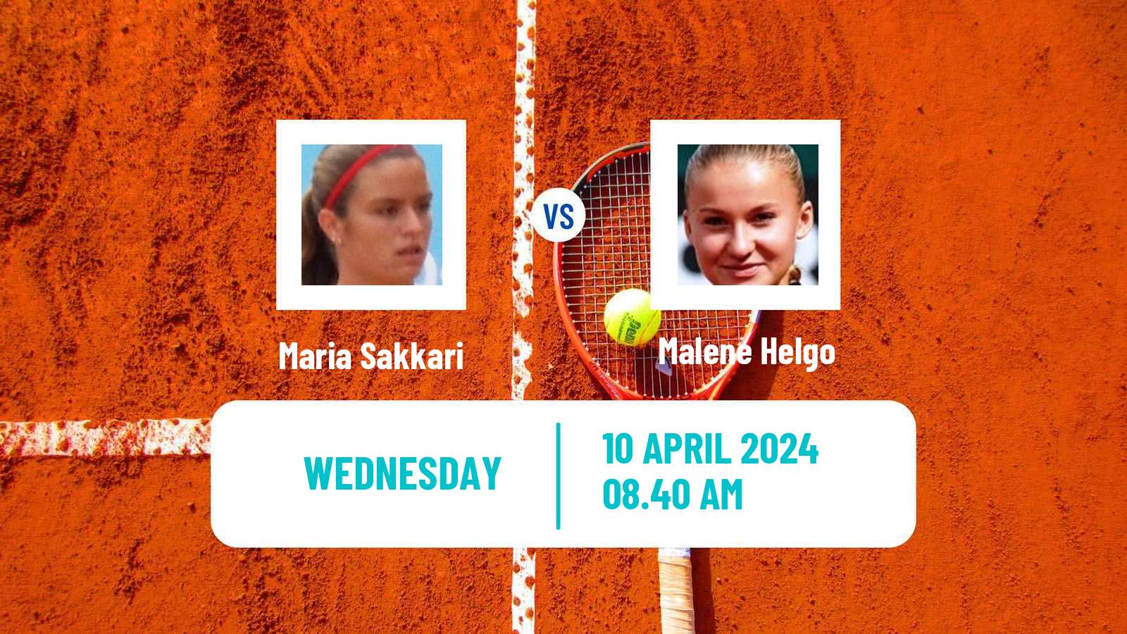 Tennis WTA Billie Jean King Cup Group I Maria Sakkari - Malene Helgo