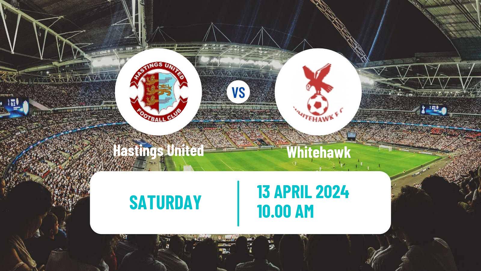 Soccer English Isthmian League Premier Division Hastings United - Whitehawk