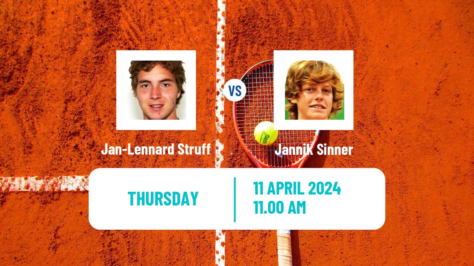 Tennis ATP Monte Carlo Jan-Lennard Struff - Jannik Sinner