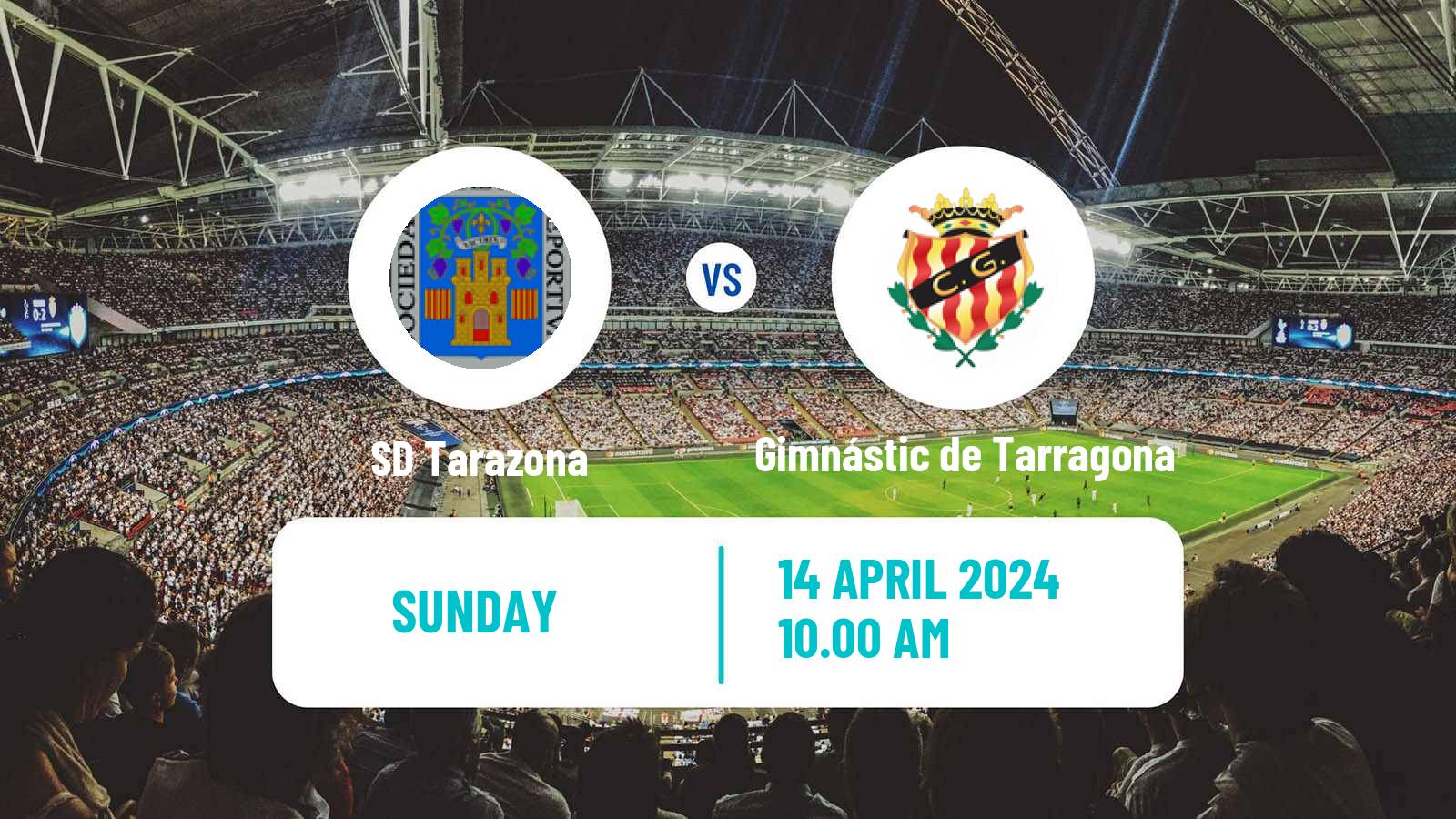 Soccer Spanish Primera RFEF Group 1 Tarazona - Gimnástic de Tarragona