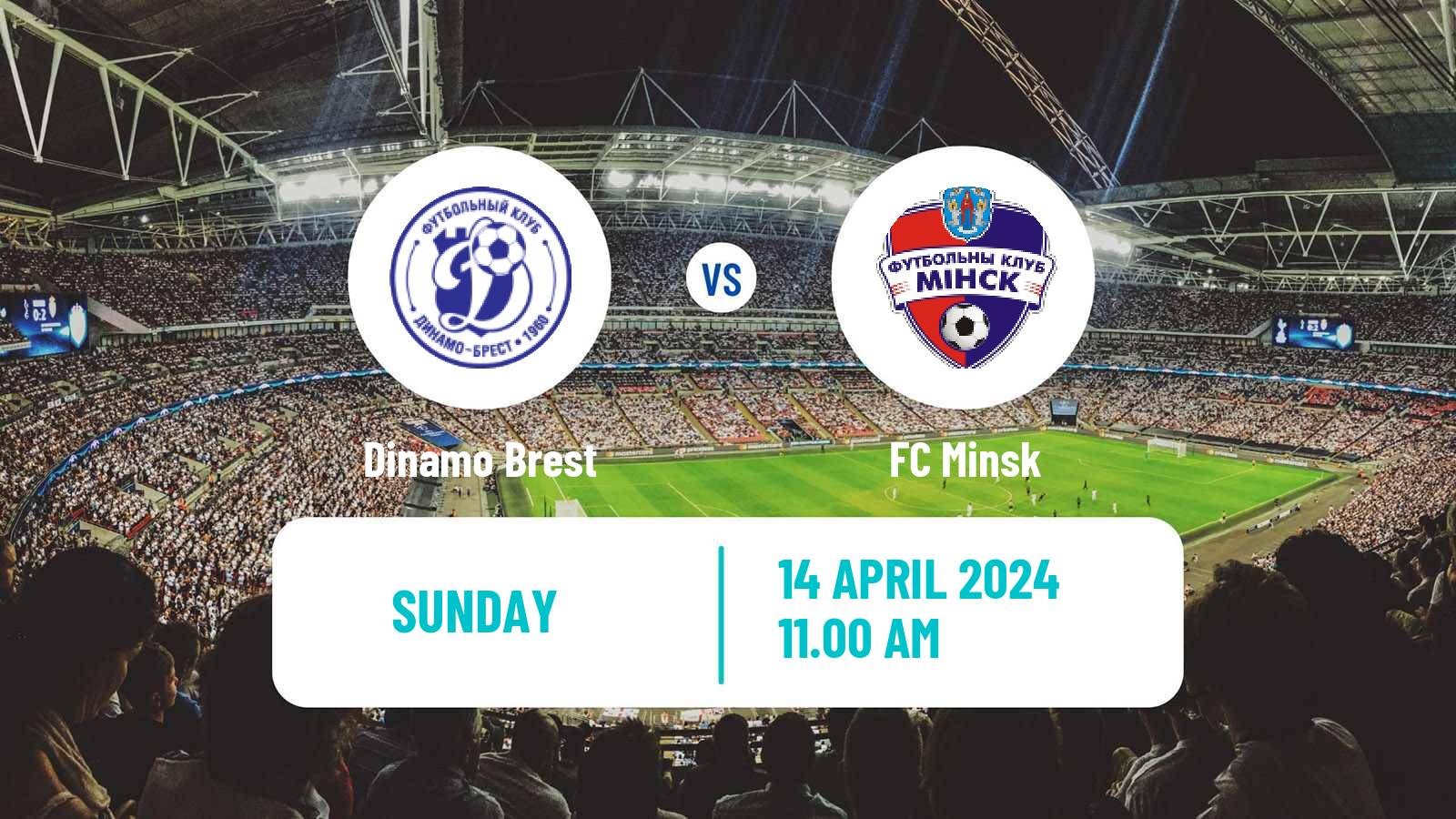Soccer Belarusian Vysshaya Liga Dinamo Brest - Minsk