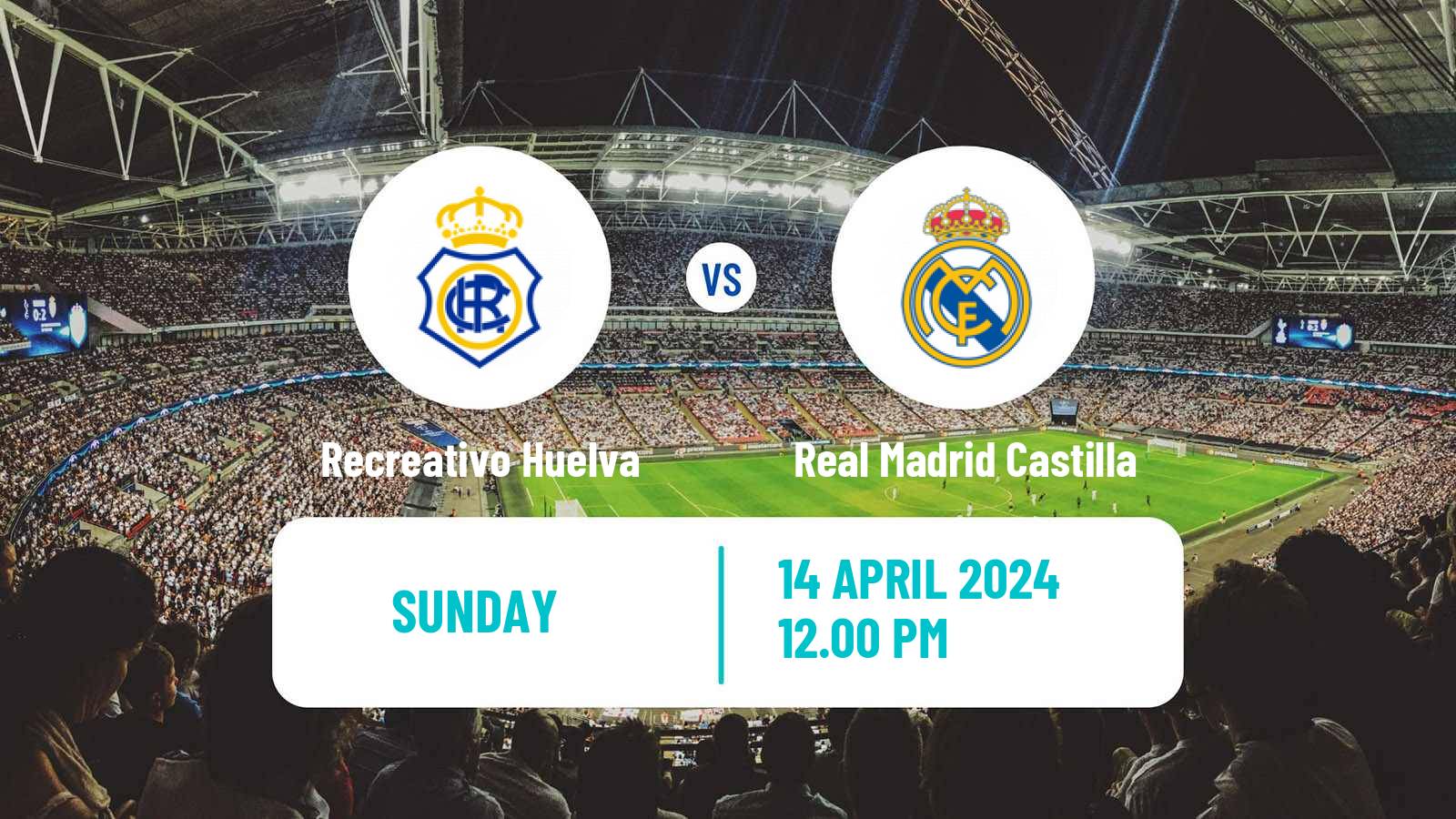 Soccer Spanish Primera RFEF Group 2 Recreativo Huelva - Real Madrid Castilla