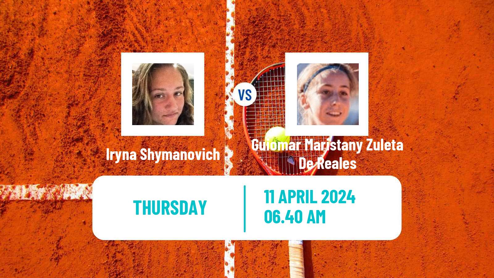 Tennis ITF W100 Zaragoza Women Iryna Shymanovich - Guiomar Maristany Zuleta De Reales