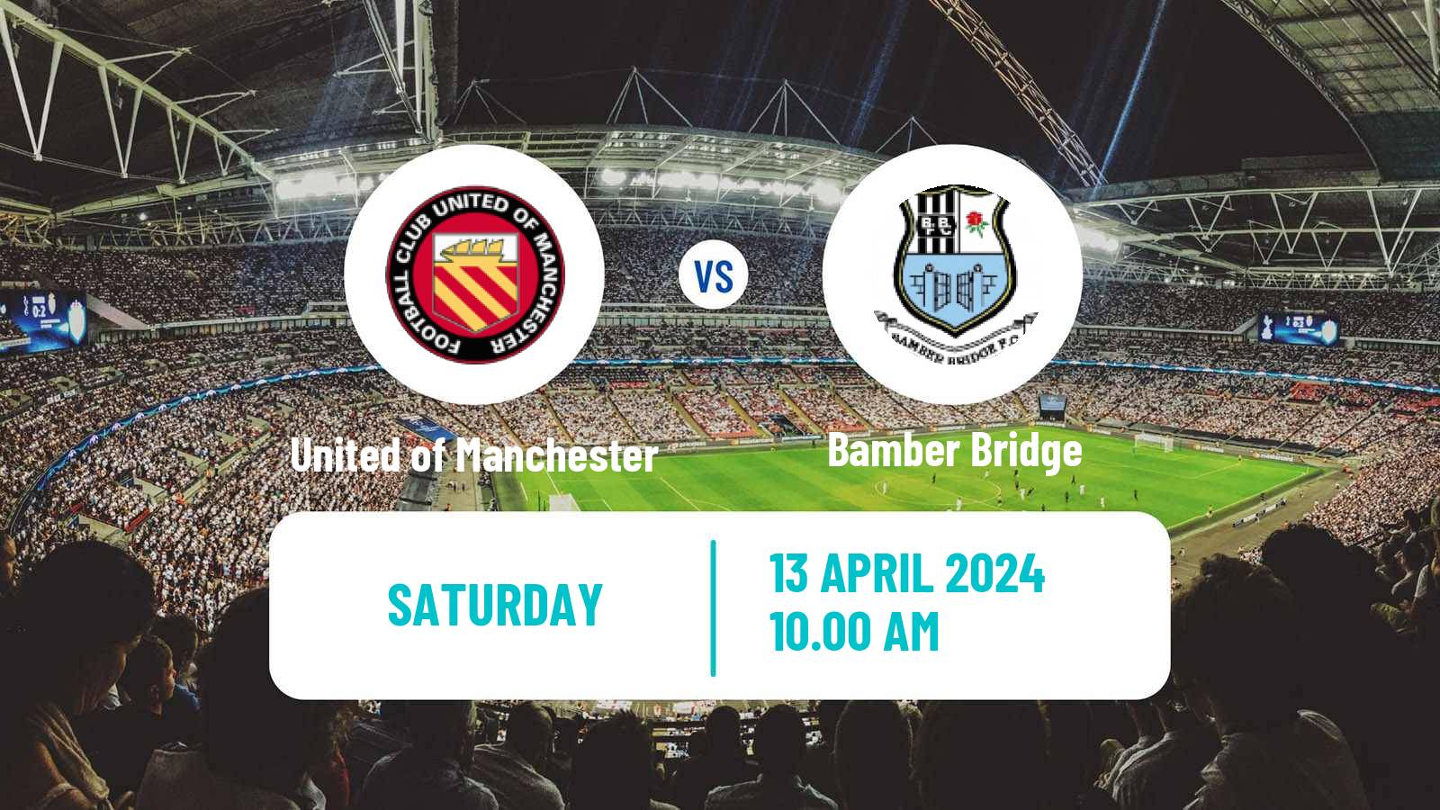 Soccer English NPL Premier Division United of Manchester - Bamber Bridge