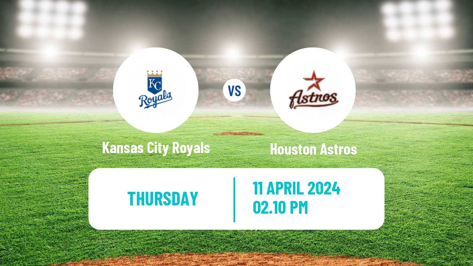 Baseball MLB Kansas City Royals - Houston Astros