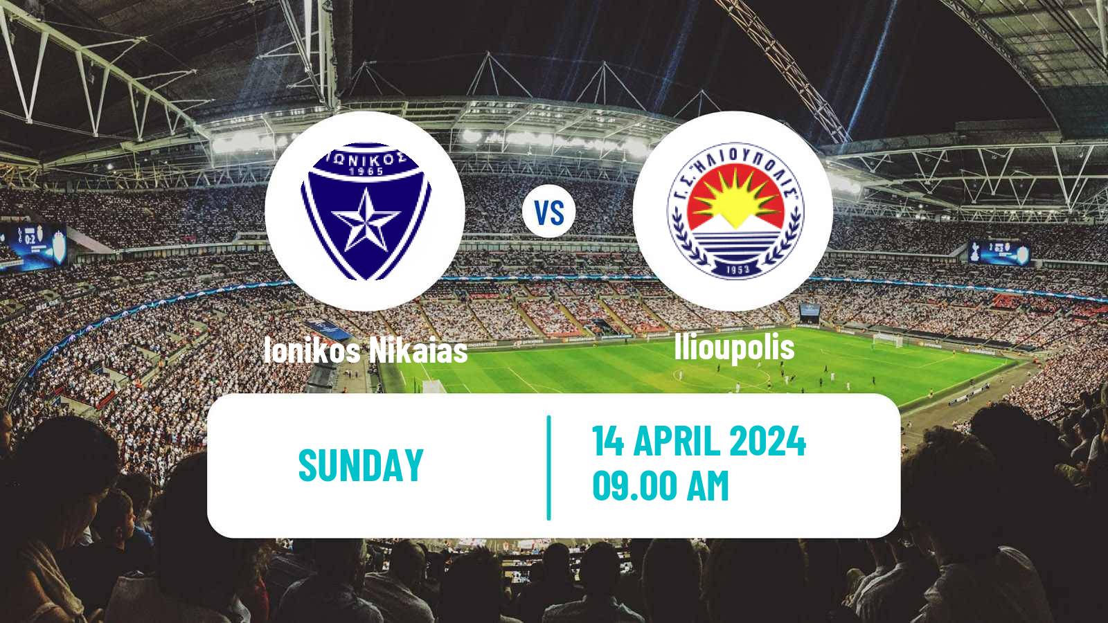 Soccer Greek Super League 2 Ionikos Nikaias - Ilioupolis