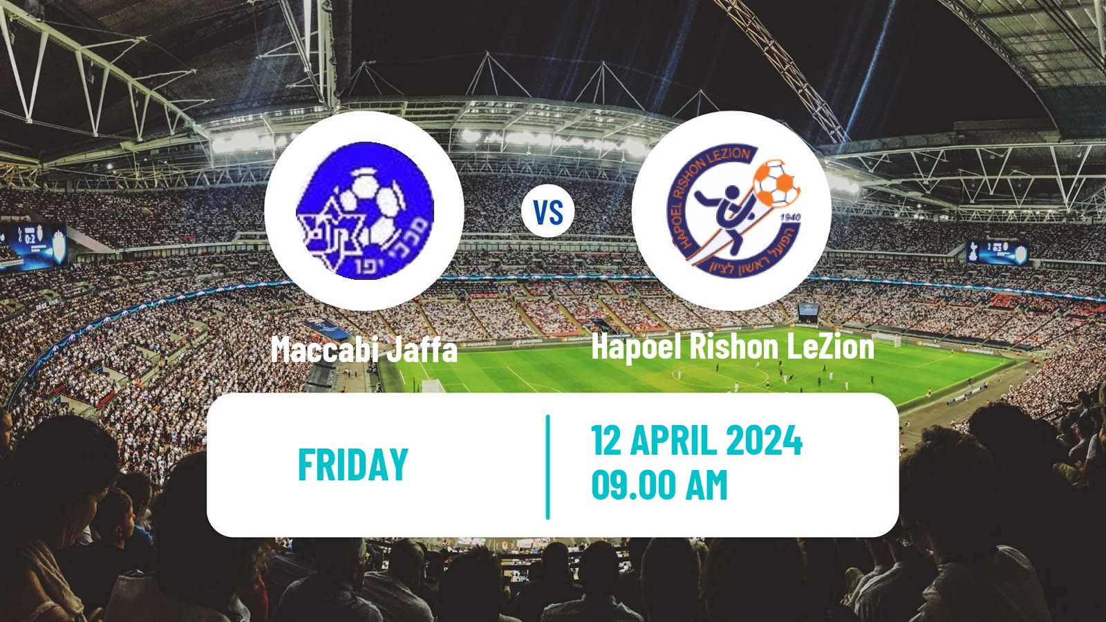 Soccer Israeli Liga Leumit Maccabi Jaffa - Hapoel Rishon LeZion