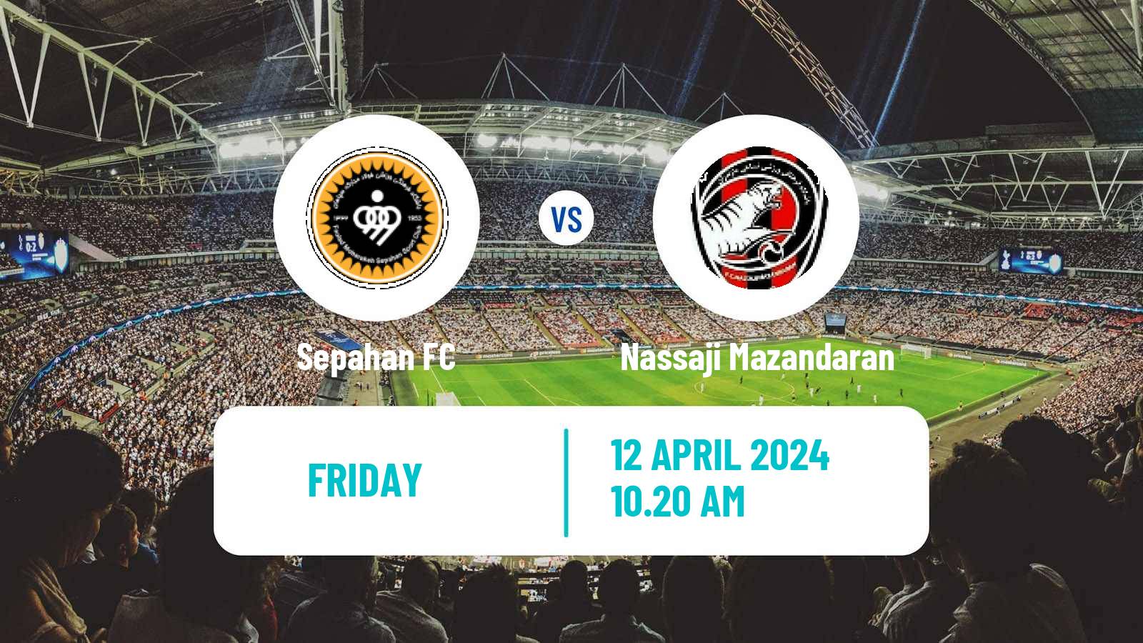 Soccer Iran Pro League Sepahan - Nassaji Mazandaran