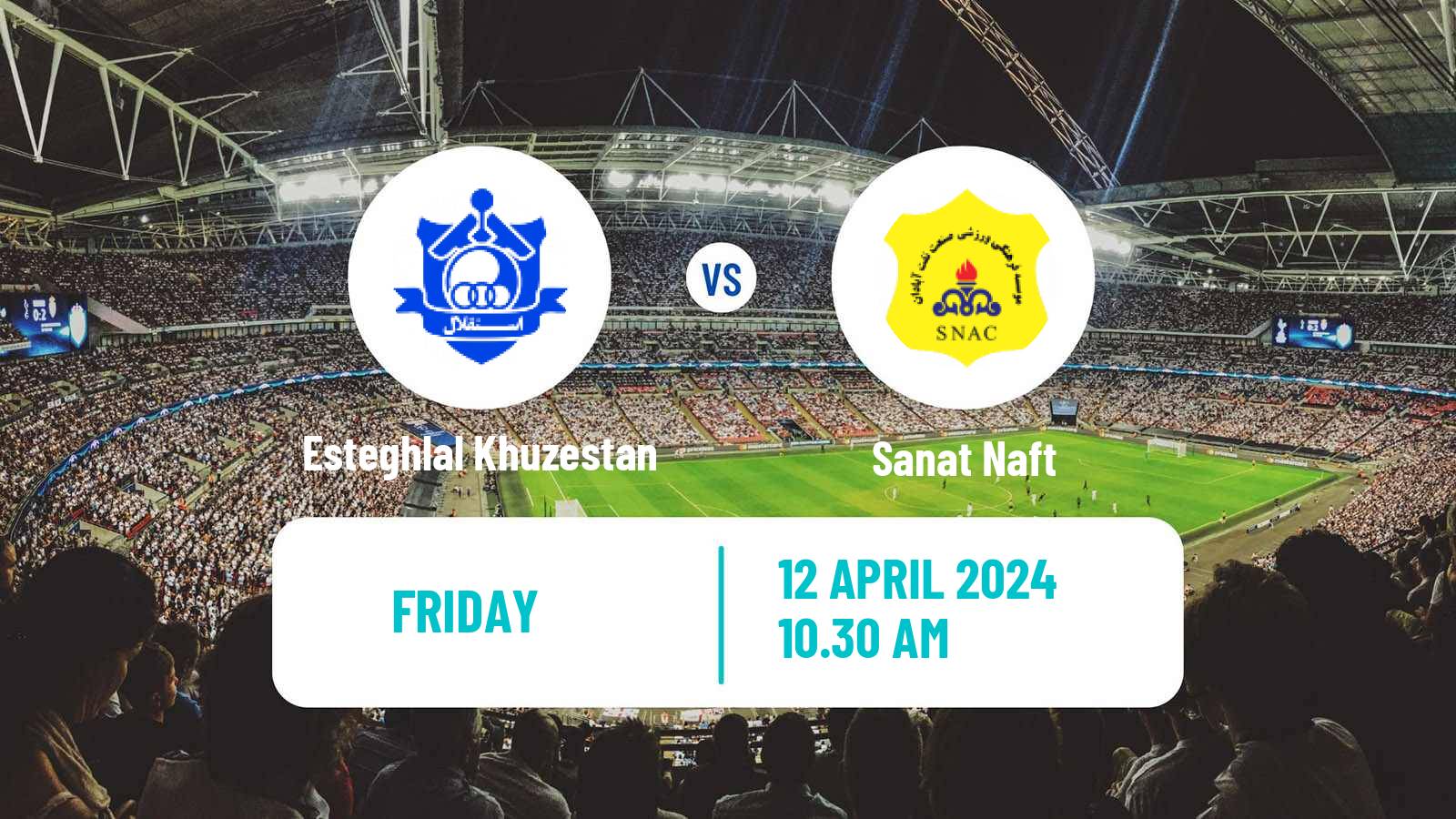 Soccer Iran Pro League Esteghlal Khuzestan - Sanat Naft