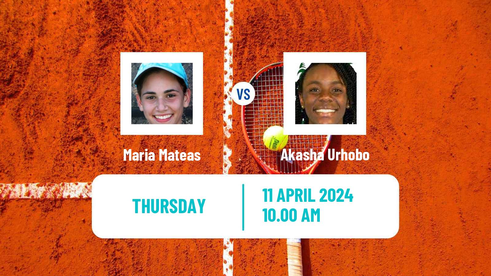 Tennis ITF W35 Boca Raton Fl Women Maria Mateas - Akasha Urhobo