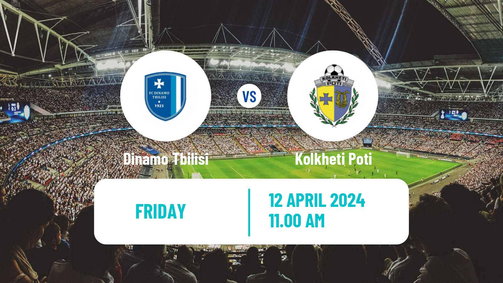 Soccer Georgian Erovnuli Liga Dinamo Tbilisi - Kolkheti Poti