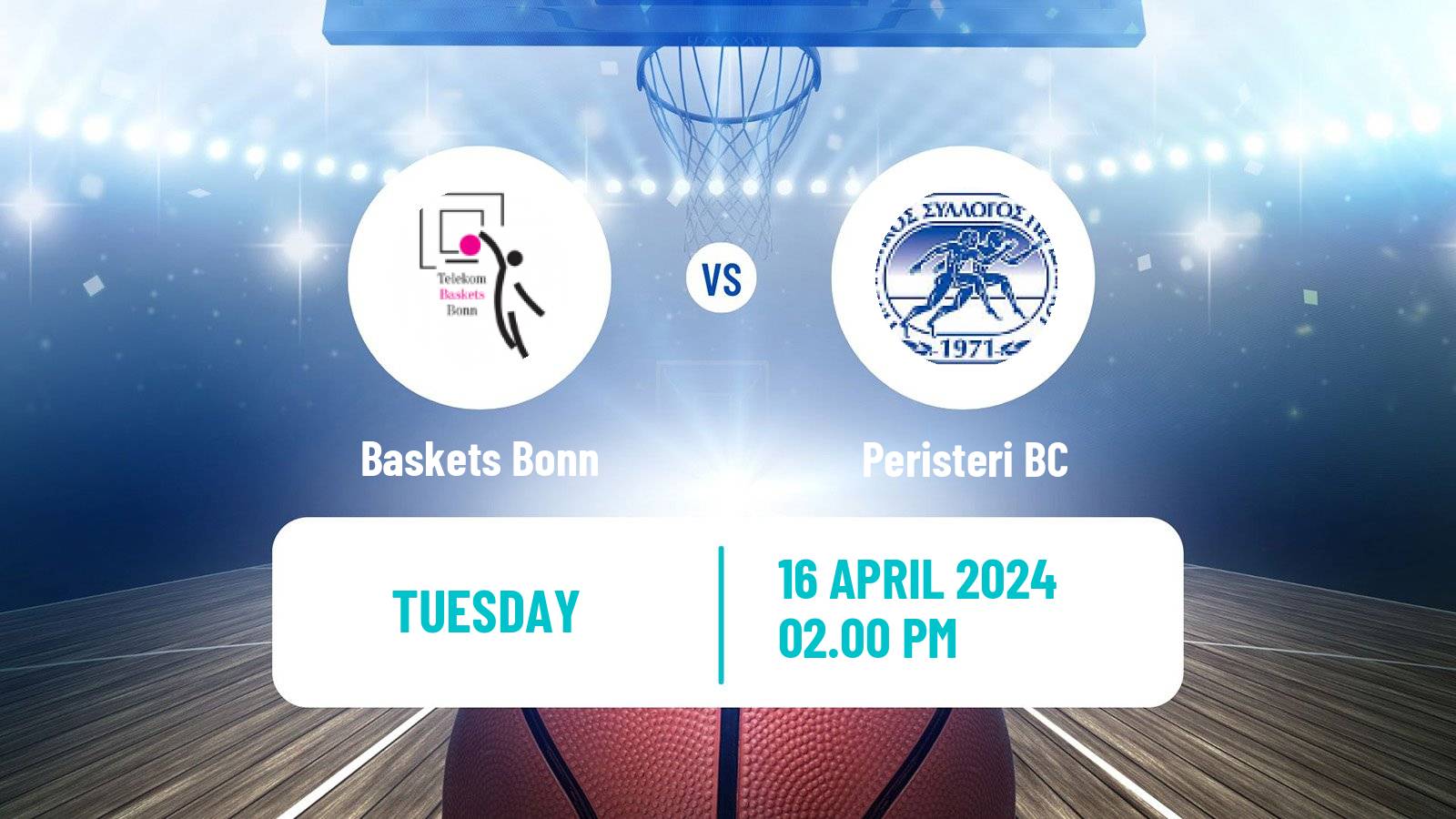 Basketball Champions League Basketball Baskets Bonn - Peristeri BC