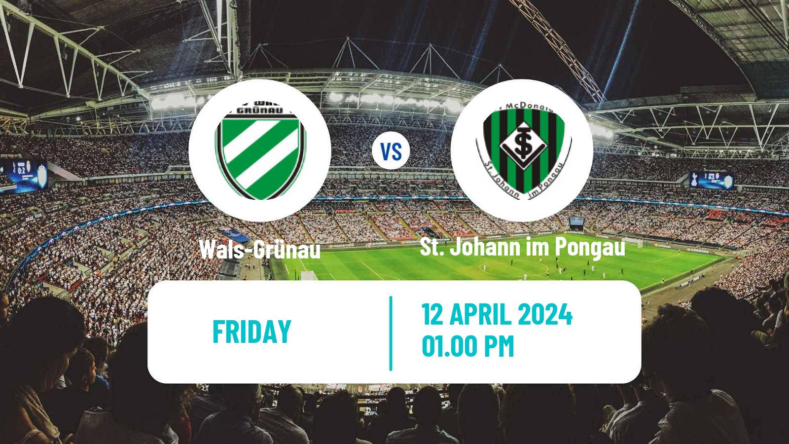 Soccer Austrian Regionalliga West Wals-Grünau - St. Johann im Pongau