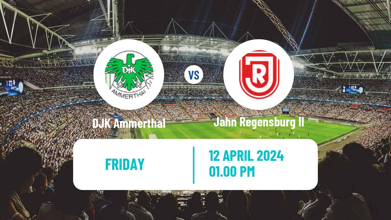 Soccer German Oberliga Bayern Nord DJK Ammerthal - Jahn Regensburg II