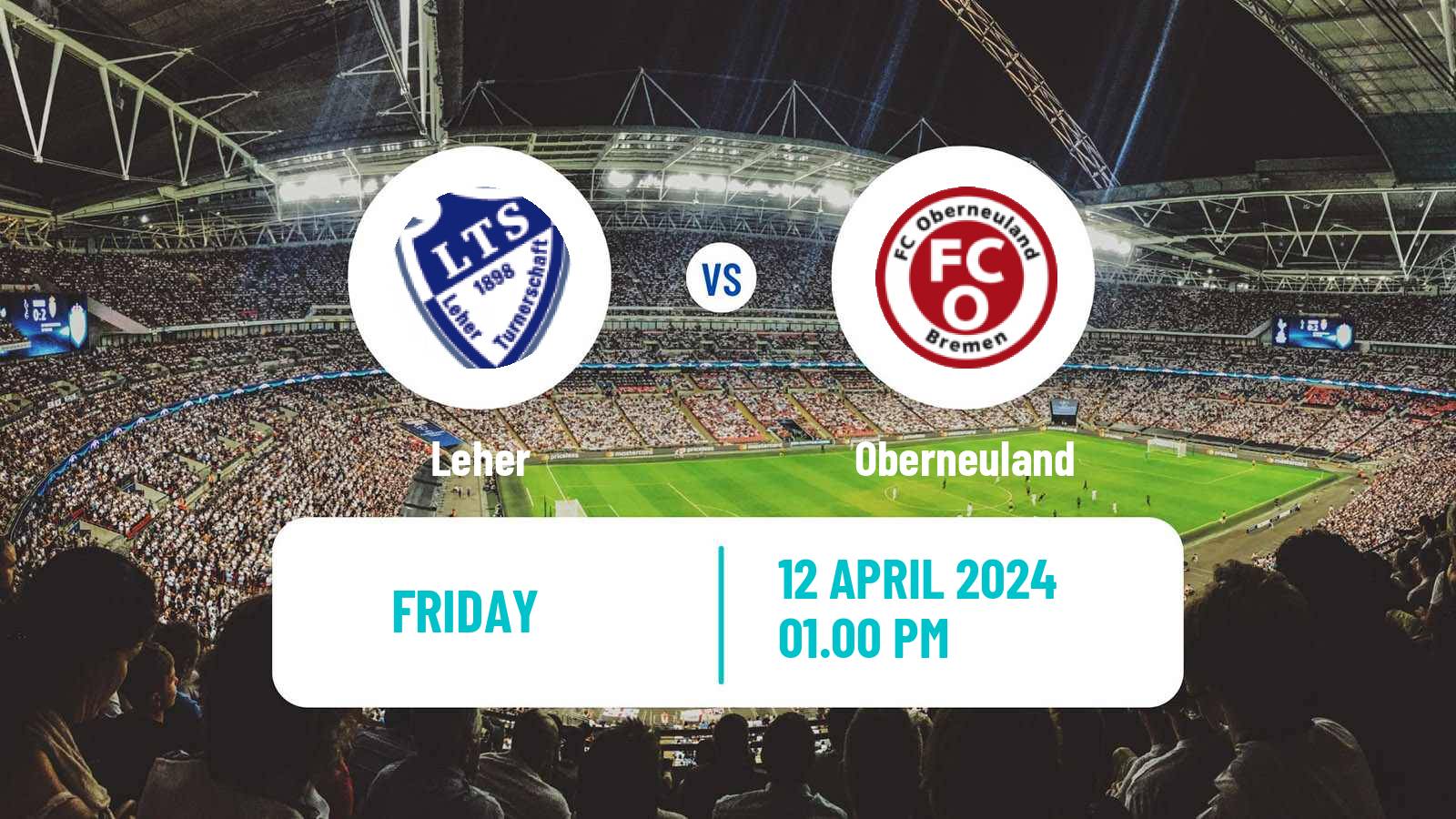 Soccer German Oberliga Bremen Leher - Oberneuland
