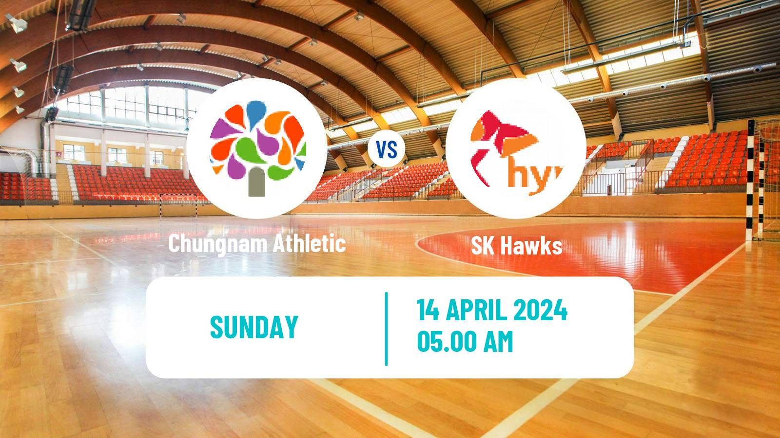 Handball South Korean 1st League Handball Chungnam Athletic - SK Hawks