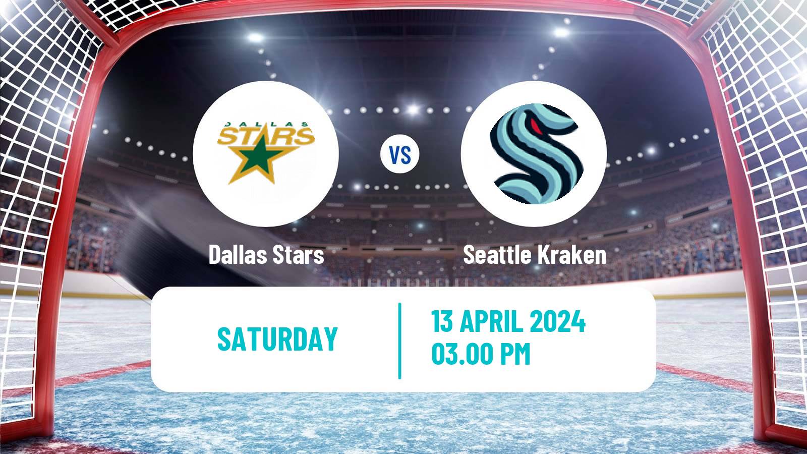 Hockey NHL Dallas Stars - Seattle Kraken