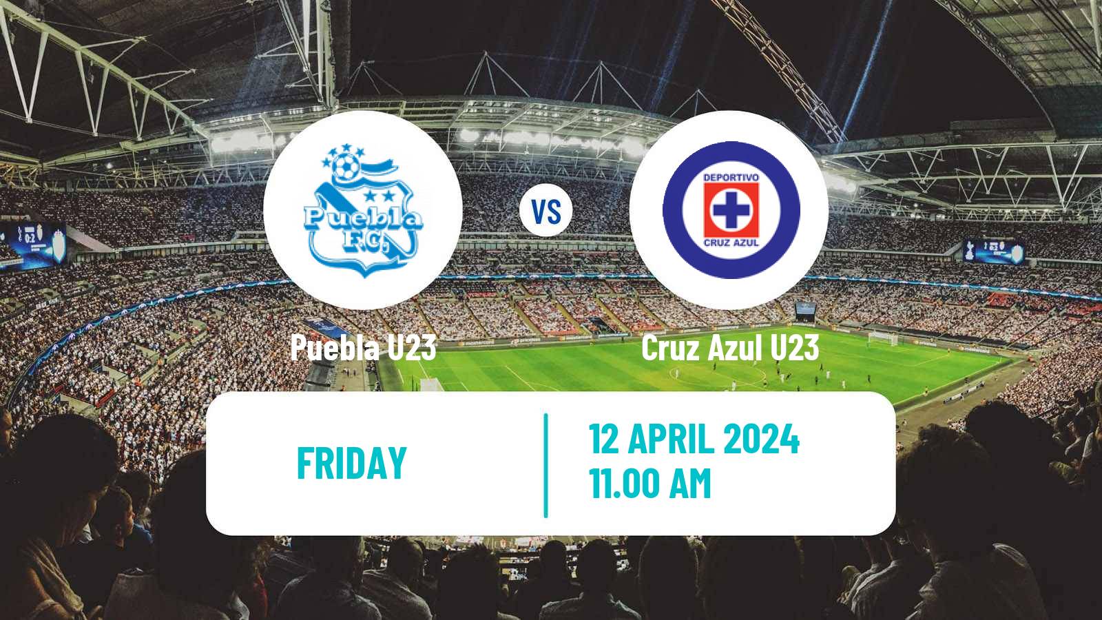 Soccer Mexican Liga MX U23 Puebla U23 - Cruz Azul U23