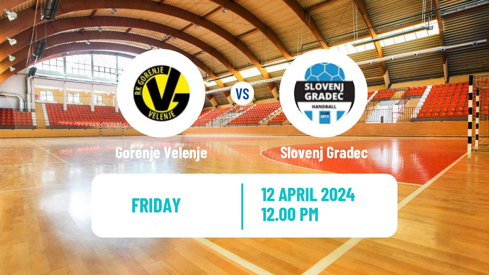 Handball Slovenian 1 NLB Liga Handball Gorenje Velenje - Slovenj Gradec