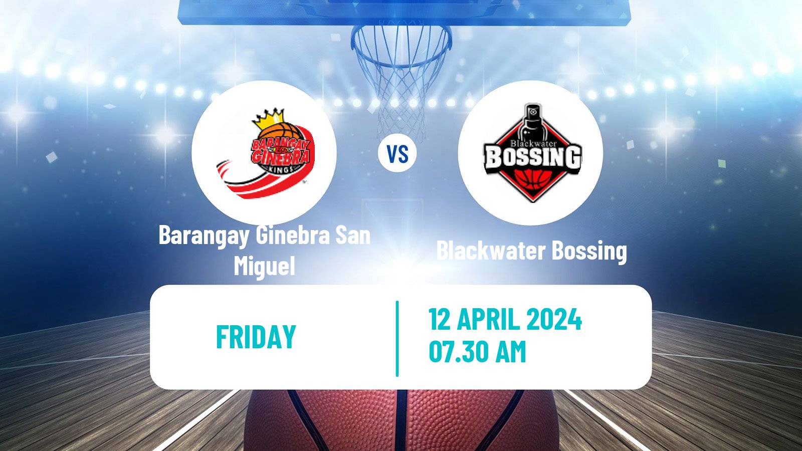 Basketball Philippines Cup Barangay Ginebra San Miguel - Blackwater Bossing