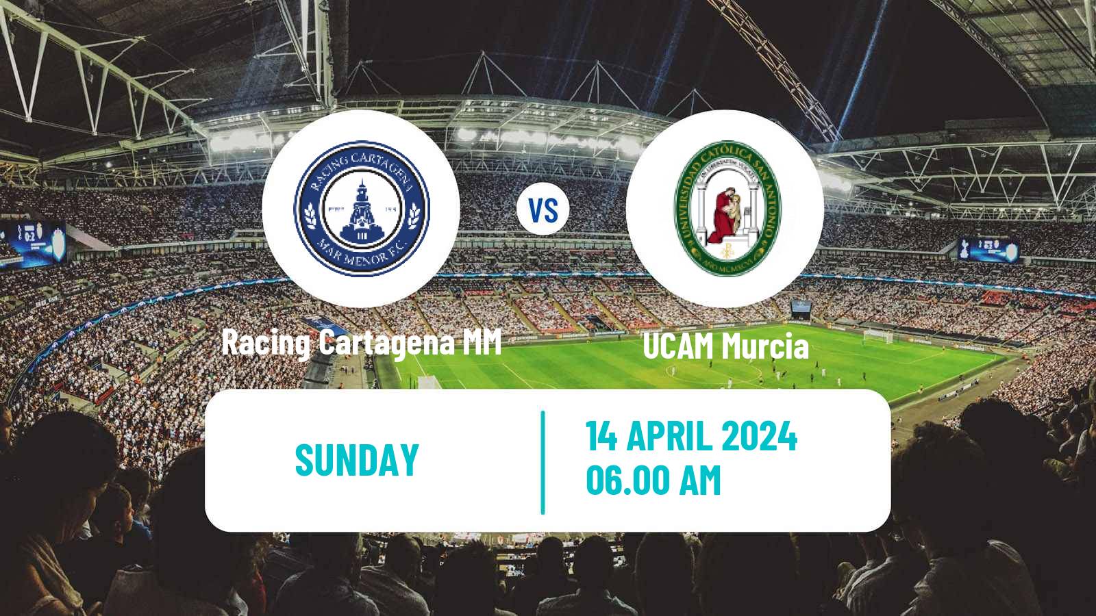 Soccer Spanish Segunda RFEF - Group 4 Racing Cartagena MM - UCAM Murcia