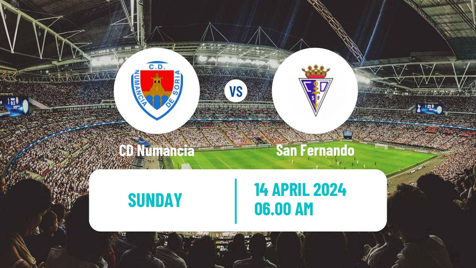 Soccer Spanish Segunda RFEF - Group 5 Numancia - San Fernando
