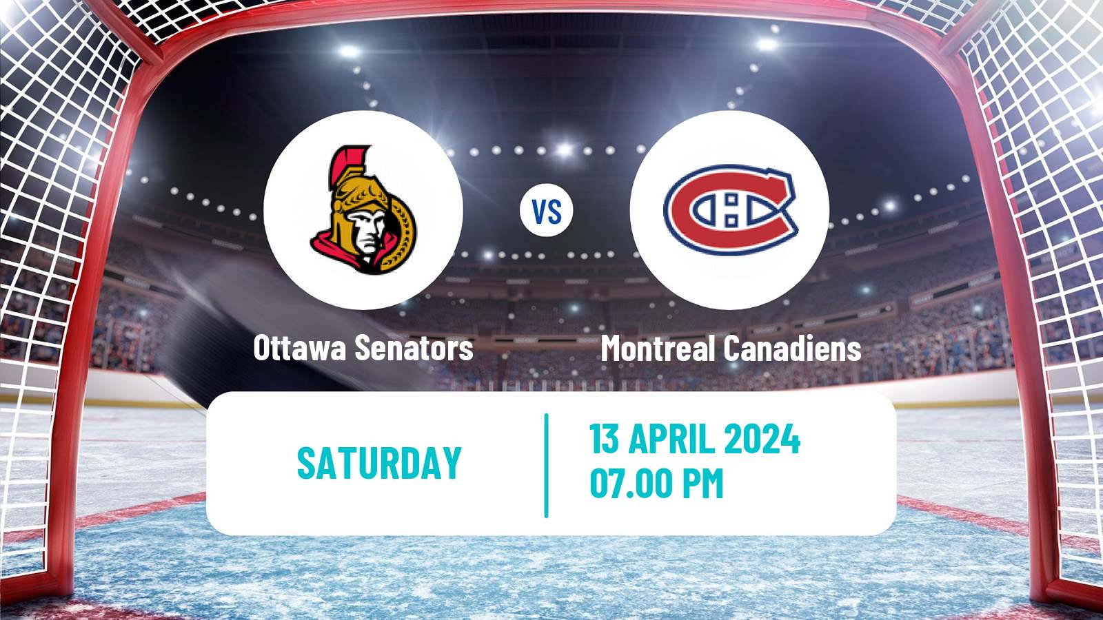 Hockey NHL Ottawa Senators - Montreal Canadiens