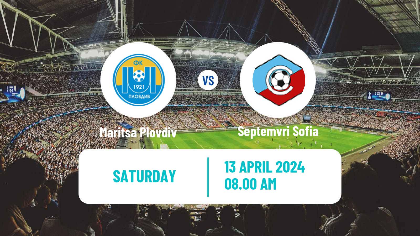 Soccer Bulgarian Vtora Liga Maritsa Plovdiv - Septemvri Sofia