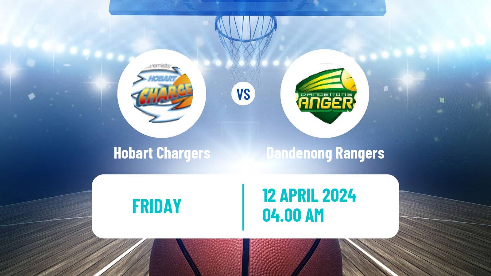 Basketball Australian NBL1 South Women Hobart Chargers - Dandenong Rangers