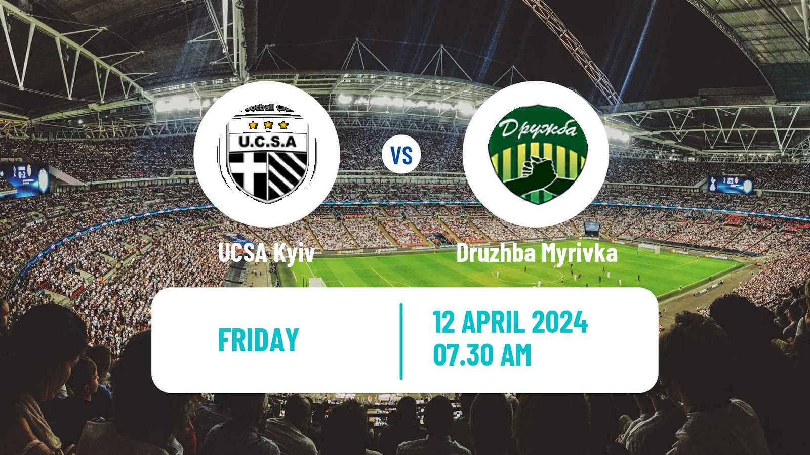 Soccer Ukrainian Druha Liga UCSA - Druzhba Myrivka