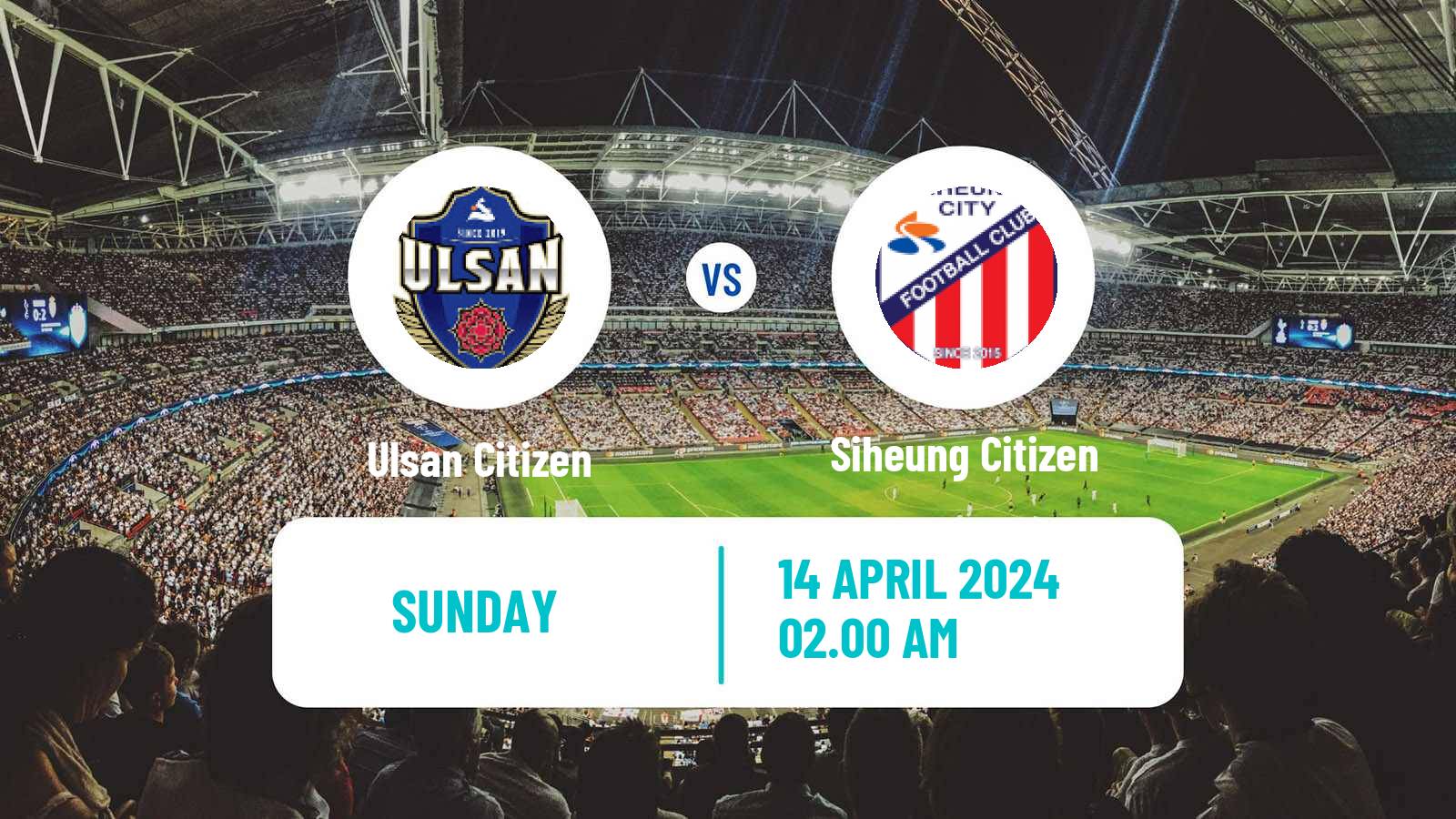 Soccer South Korean K3 League Ulsan Citizen - Siheung Citizen