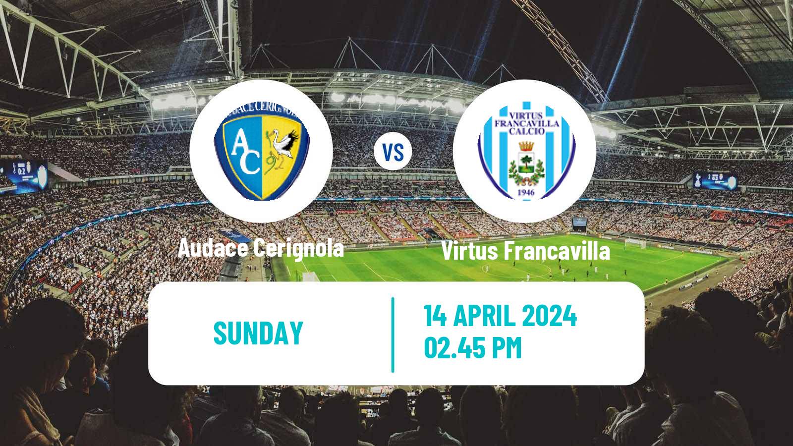 Soccer Italian Serie C Group C Audace Cerignola - Virtus Francavilla